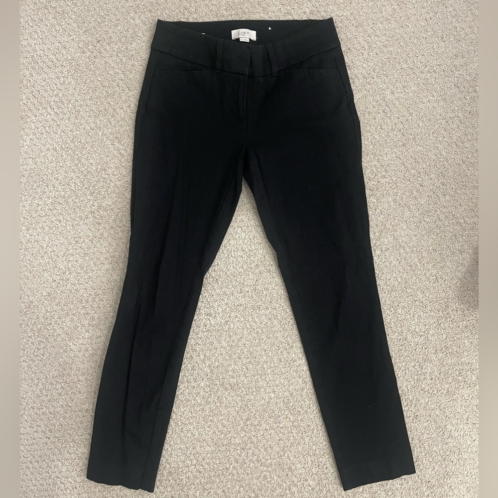 Straight leg black pants